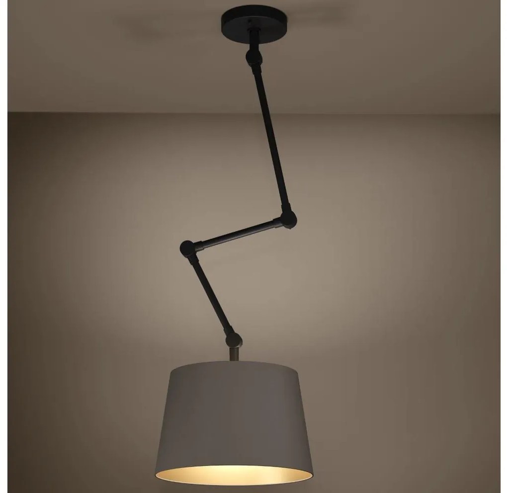 Eglo 390198 - Luster na tyči PISTUNIO 1xE27/40W/230V hnedá