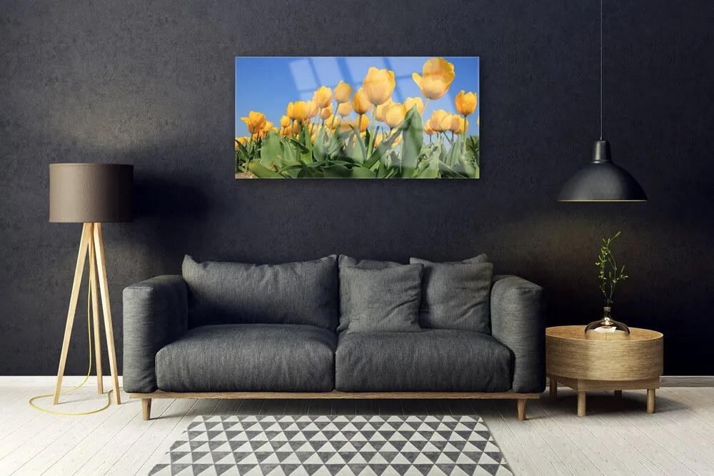 Obraz plexi Tulipány kvety rastlina 100x50 cm