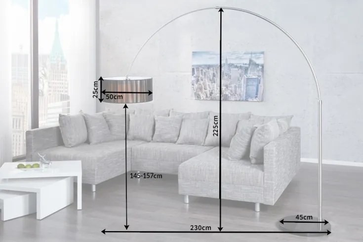 Stojacia lampa Extenso black