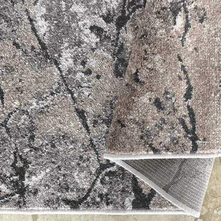 DY Hnedý koberec s mramorovým vzorom Panamero 25 Rozmer: 60x100 cm