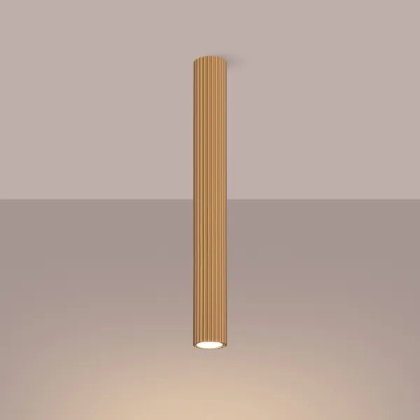 Sollux SL.1553 - Bodové svietidlo KARBON 1xGU10/10W/230V 60 cm zlatá