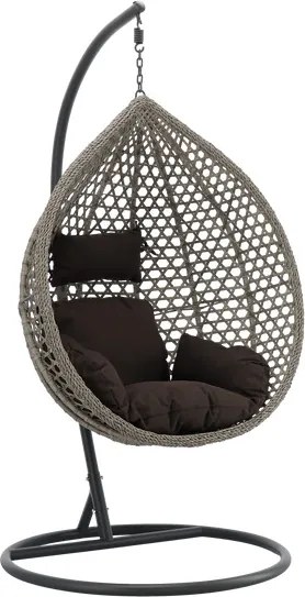 Závesné kreslo RELAX sivé / tmavosivé FAT4811