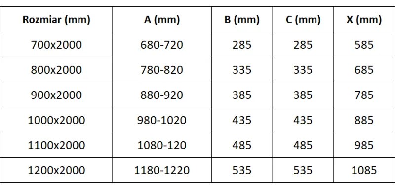 Mexen Exo, dvojkrídlové sprchové dvere 100x200 cm, 6mm číre sklo, chrómový profil, 814-100-000-01-00