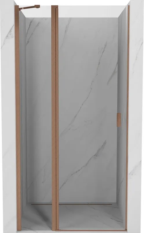 Mexen MIST, 1-krídlové sprchové dvere (1d+1s) 120x200 cm, 6mm číre sklo, medený profil, 8A4-120-000-65-00