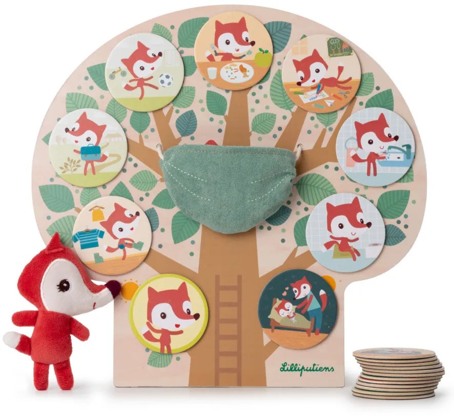 Lilliputiens - magnetický výukový strom - môj deň s líškou Alicou