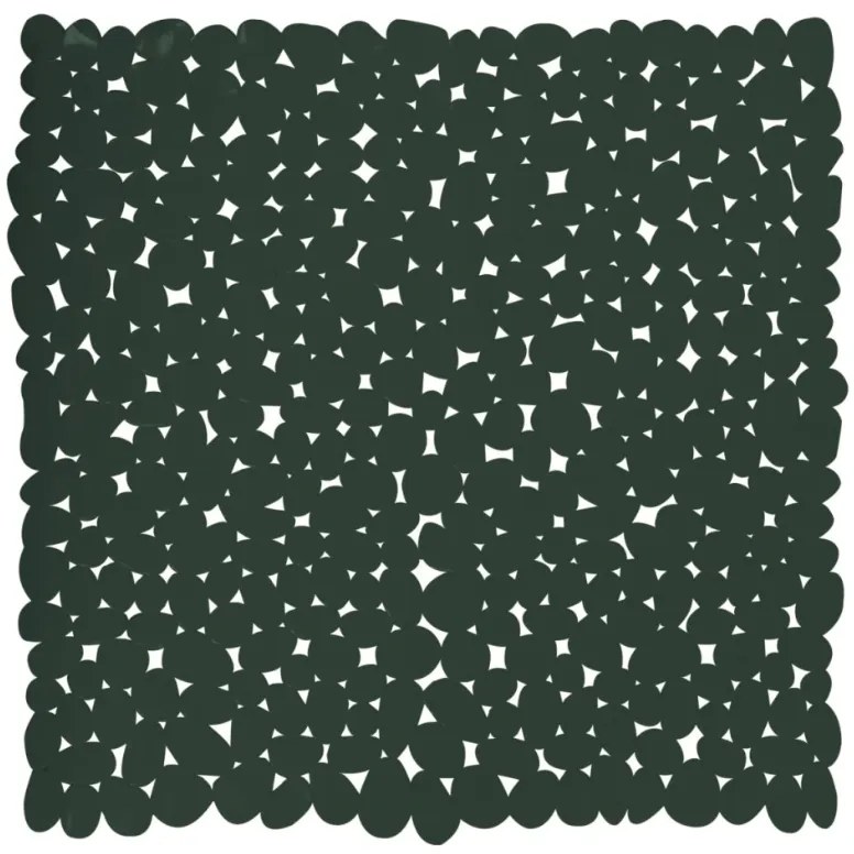 Spirella Protiskluzová podložka do sprchy GALETS,tmavě zelená, 53 x 53 cm