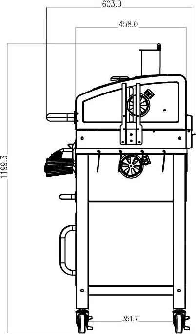 Záhradný gril s udiarňou Avenberg FENIX