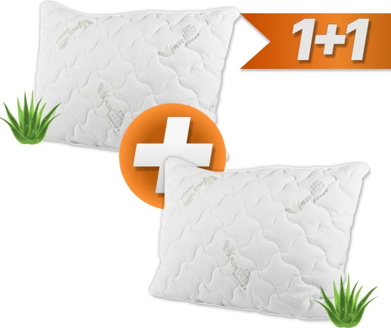 Vankúš 70x90 prešívaný antialergický Aloe Vera EMI 1+1 ZADARMO
