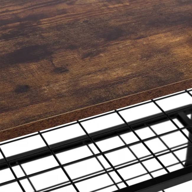 Vešiak na kabáty s botníkom ODRYS čierny