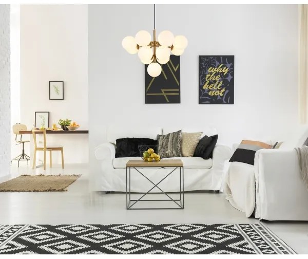 Globo 56143-13G - Luster na lanku GRAPPY 13xG9/5W/230V pr. 56 cm zlatá