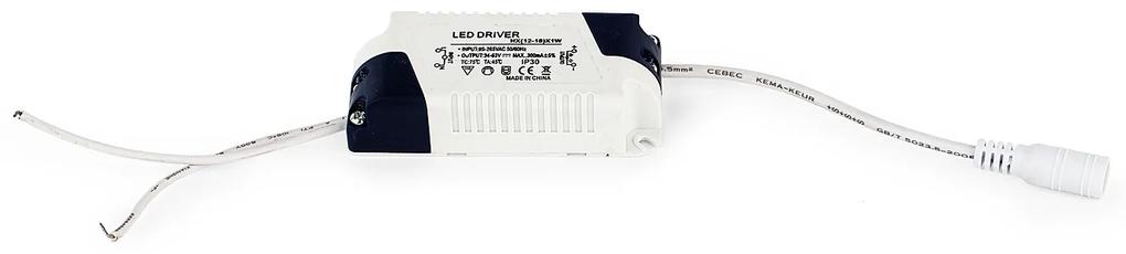 BERGE LED panel ŠTVERCOVÝ BRGD0095 225x225x20mm vstavaný - 18W - 230V - 1480Lm - teplá