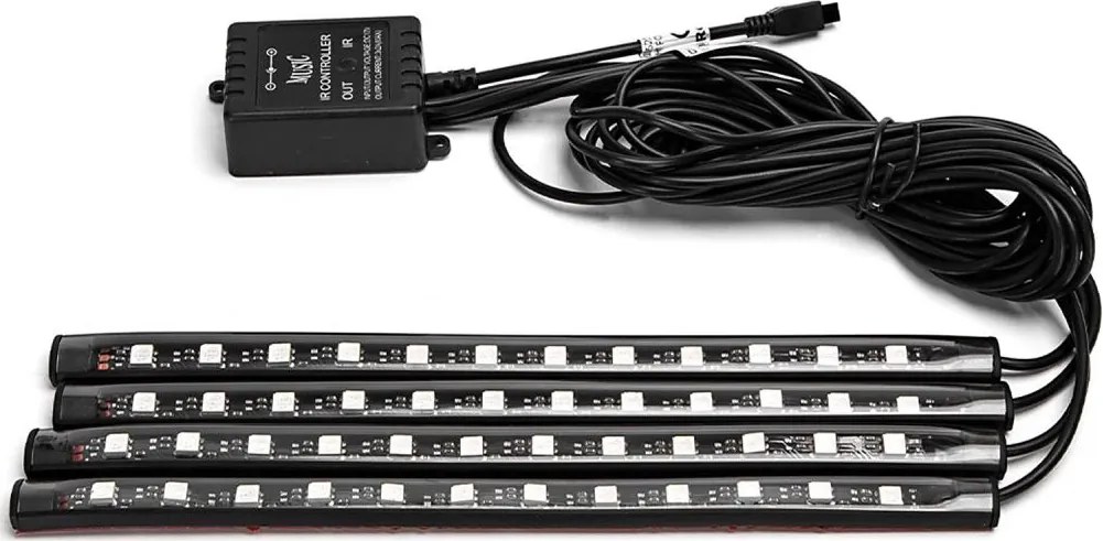 Aigostar - RGB stmievateľné LED pásy do auta LED/4,5W/5V + DO