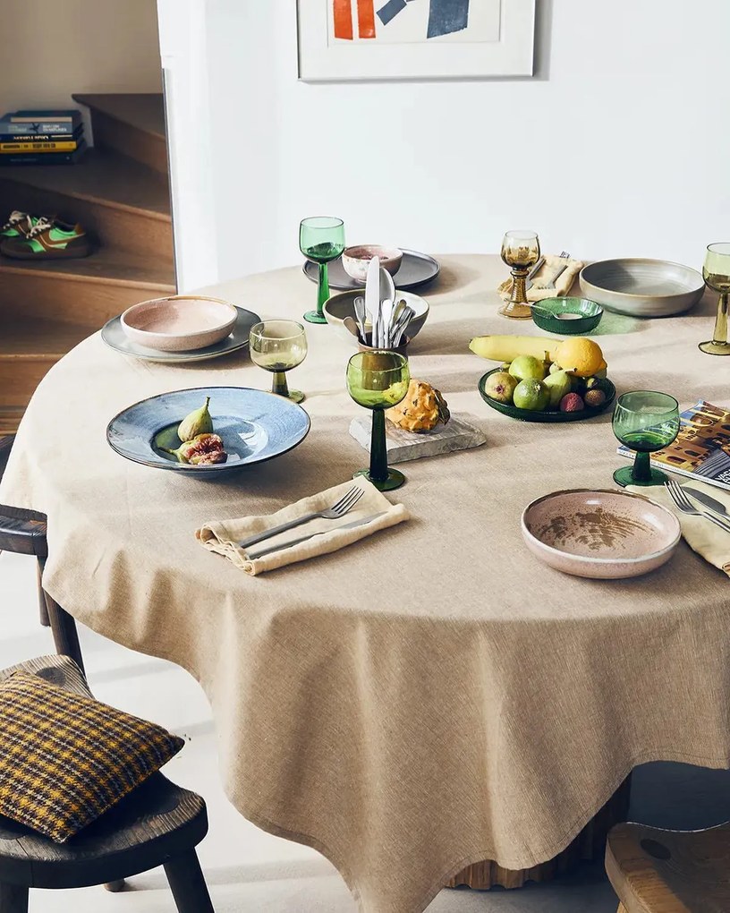 Rustikálne ružový hlboký tanier Home chef 19 x 4cm - HKLIVING