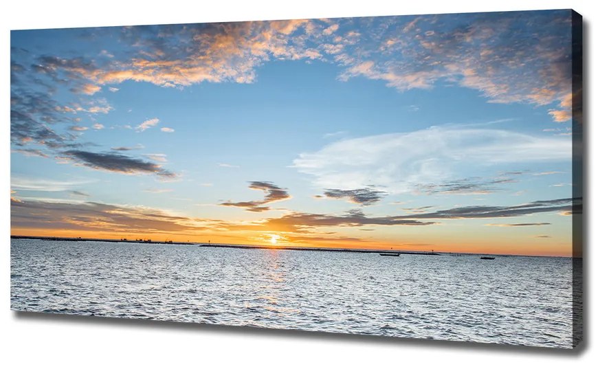Foto obraz canvas Súmrak nad morom pl-oc-120x60-f-114443806
