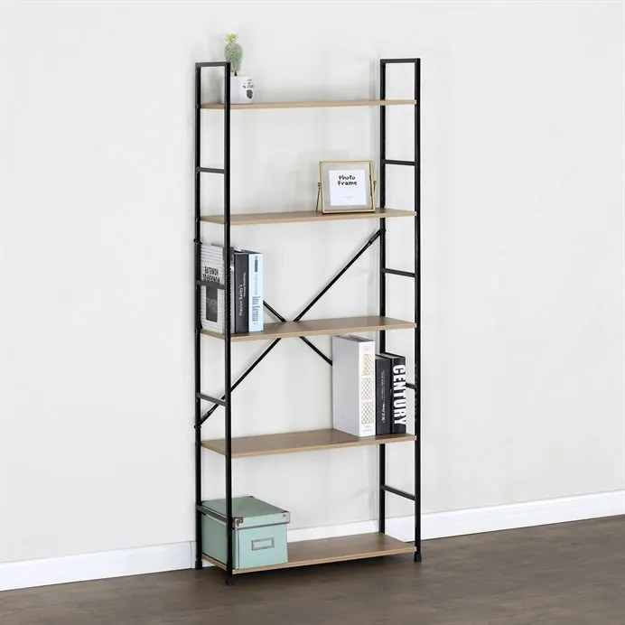 BONTEC Regál, mdf, hnedá, GD-225 OAK Farba: Prírodné