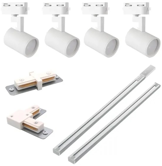 Bodové svietidlo do lištového systému LYNX 4xGU10/10W/230V biela