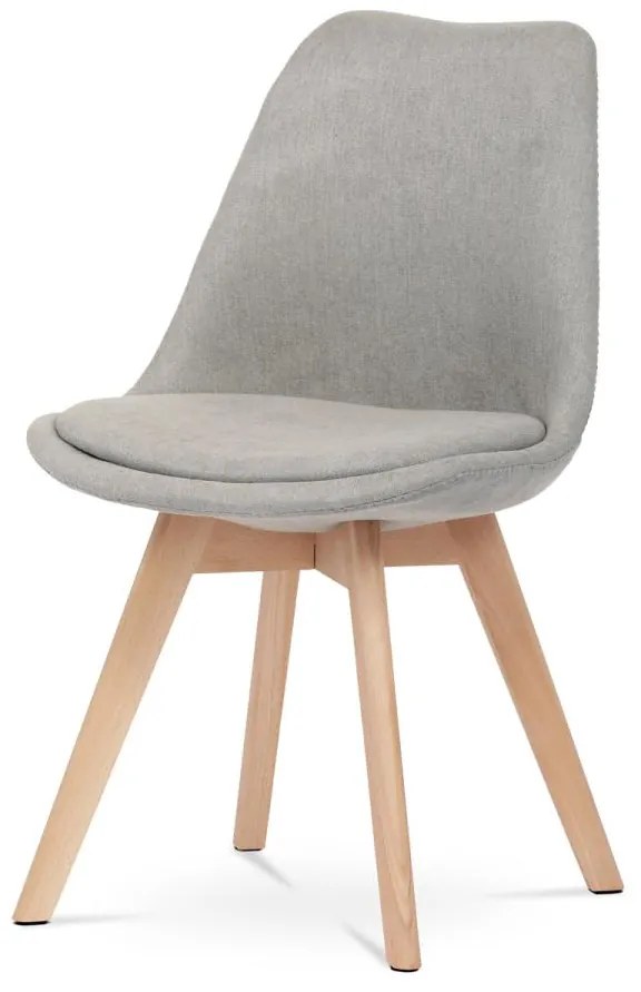 Židle jídelní CT-751 LAN2, lanýžová látka, nohy bukové dřevo