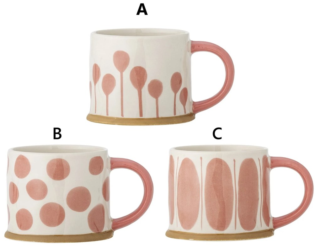 Bloomingville Keramický hrnček Linora Rose 400 ml B