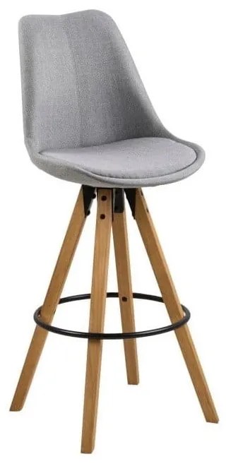 Sada 2 svetlosivých barových stoličiek Actona Dima