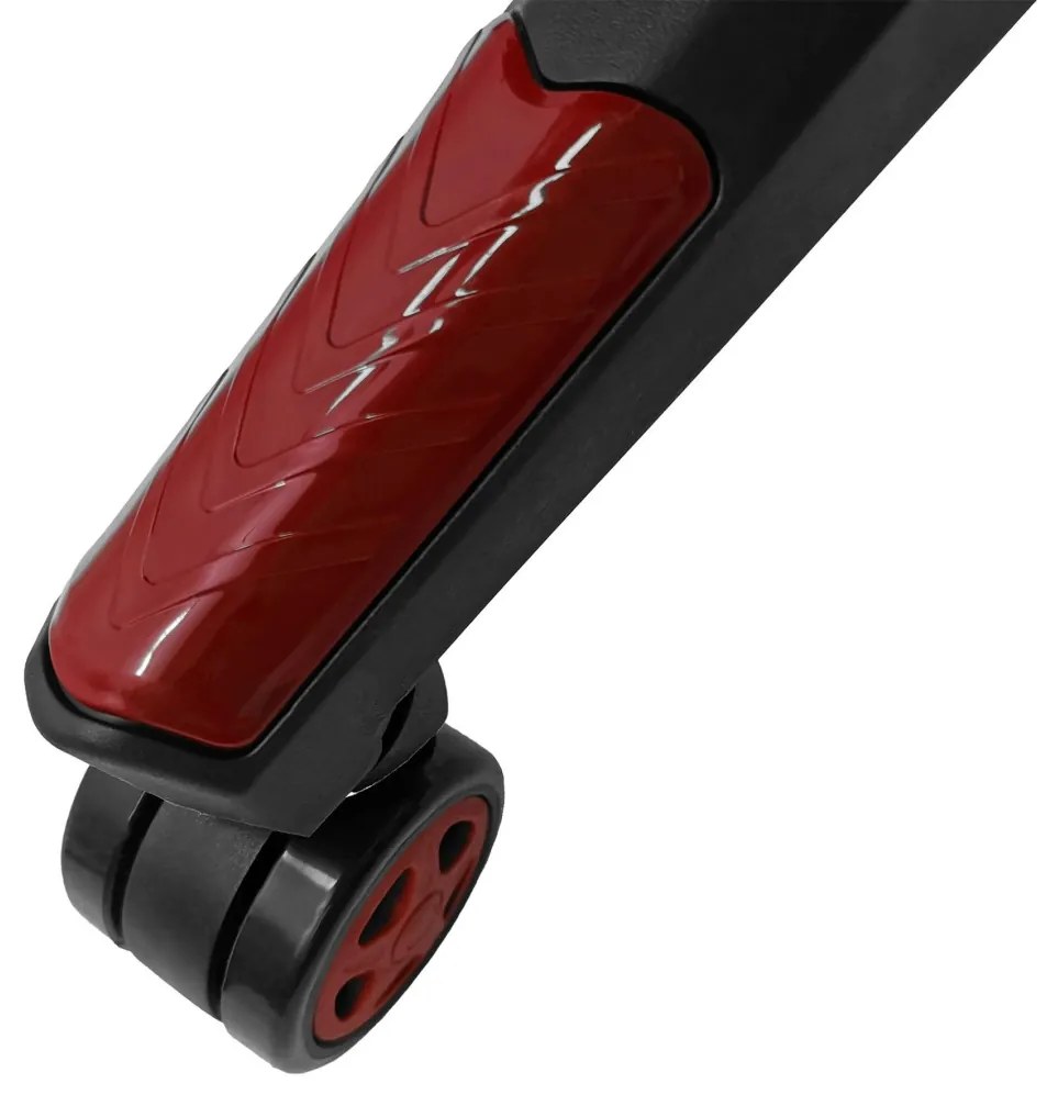 Herní židle s podnožkou KG100 černá/červená