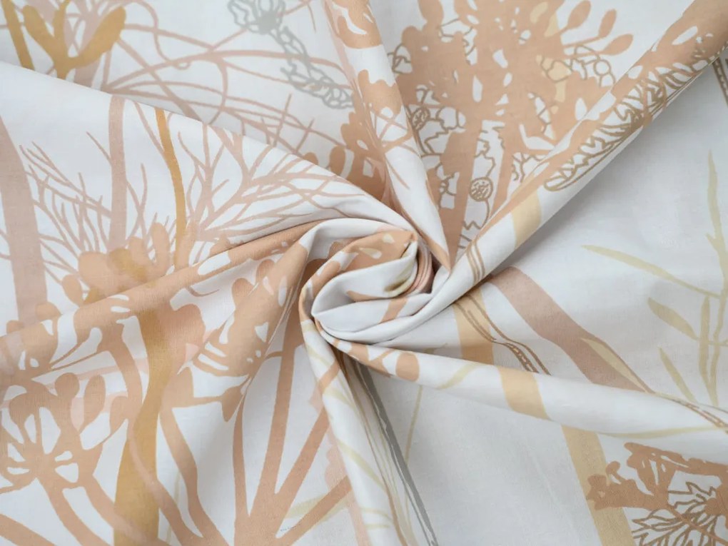 Obliečky z Renforcé bavlny CARAWAY krémové Rozmer obliečok: 70 x 90 cm | 140 x 200 cm