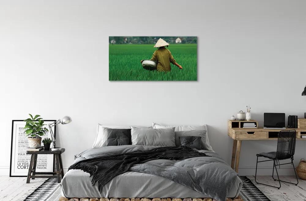 Obraz canvas človeče tráva 120x60 cm