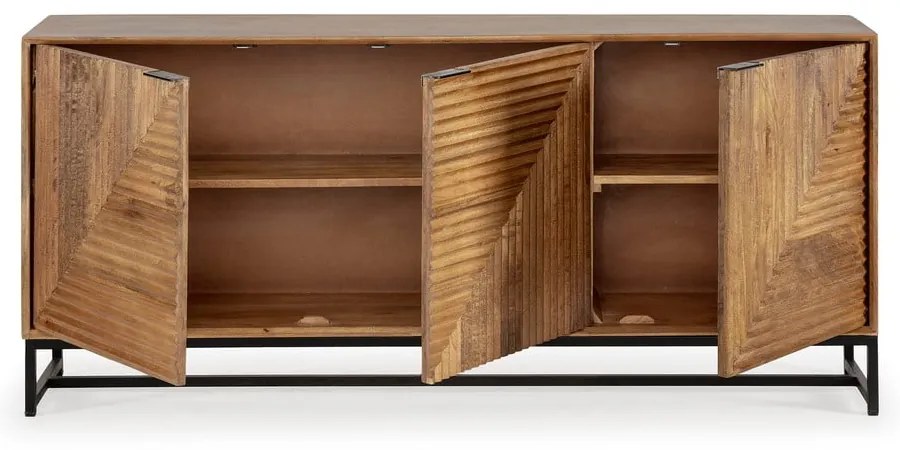 Komoda z mangového dreva v prírodnej farbe 170x79x40 cm Nereida – MOME