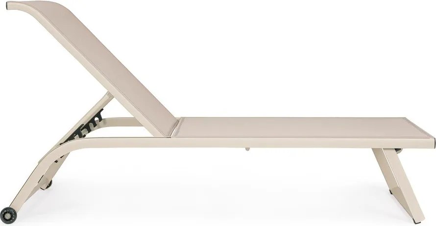 Kovové záhradné ležadlo v prírodnej farbe Taylor – Bizzotto