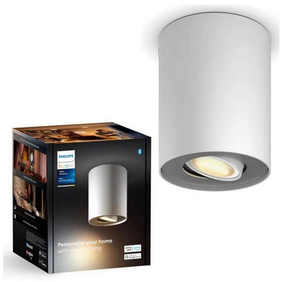Philips - LED Stmievateľné bodové svietidlo Hue PILLAR 1xGU10/4,2W/230V biela
