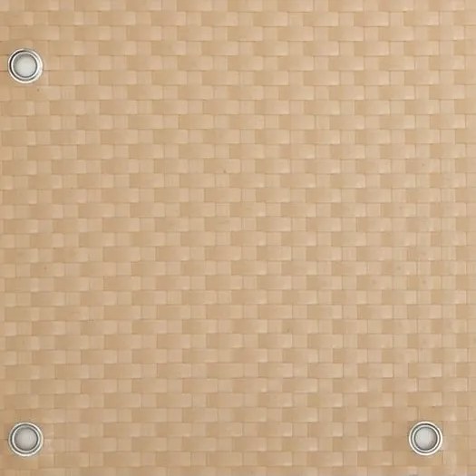 Balkónová zástena - umelý ratan, 0,9x3m - béžová