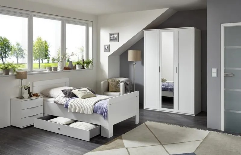 Posteľ Nadja 100x200 cm, biela