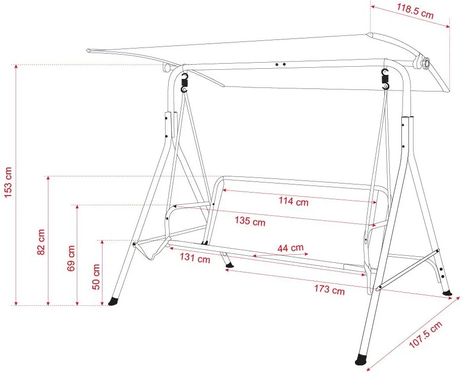 Záhradná hojdačka  Avenberg FELINE