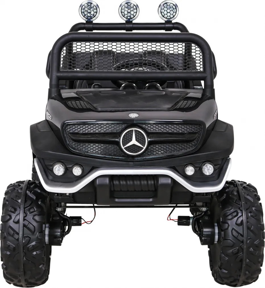 Ramiz Mercedes Benz Unimog pre deti Čierna + Terrain 4x4