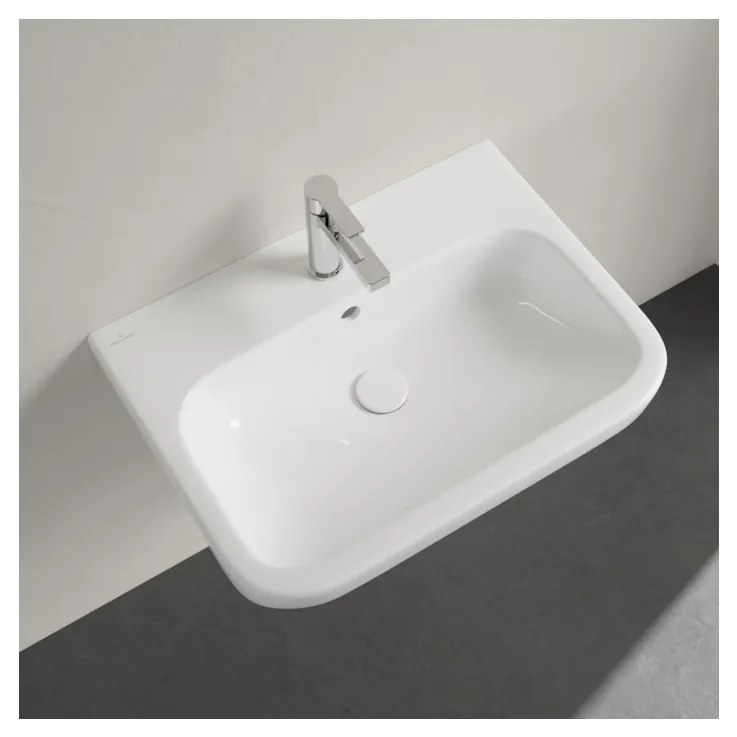 Villeroy & Boch ARCHITECTURA - Umývadlo 650x470x180 mm, s prepadom, neleštené, Biela Alpin CeramicPlus 418865R1