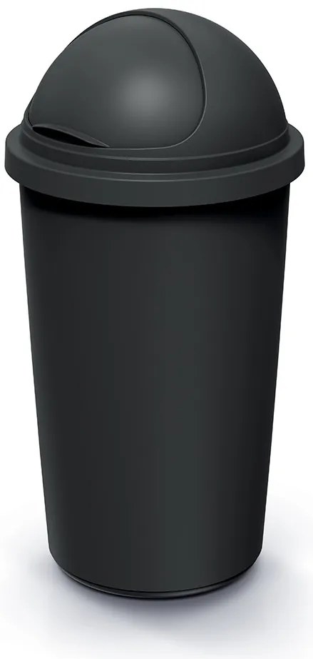 Odpadkový kôš COMPACTO ROLL 60 L čierny