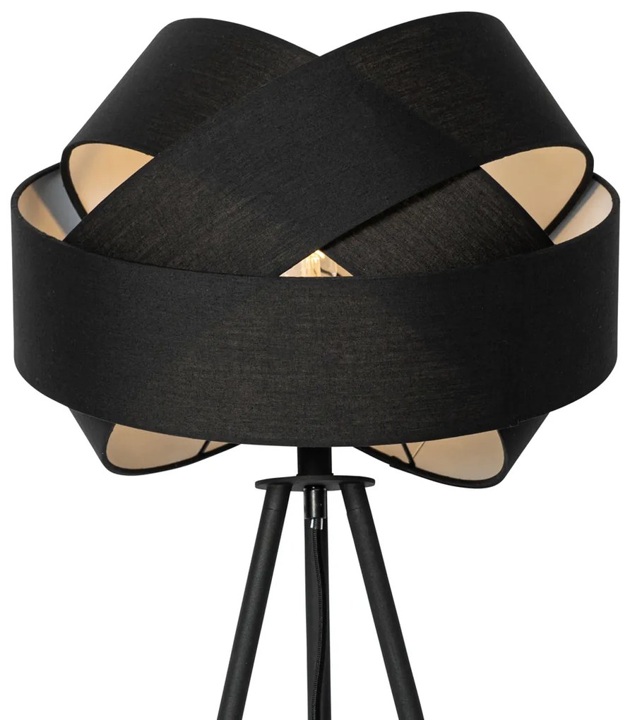 Moderná stojaca lampa čierna - Cloth