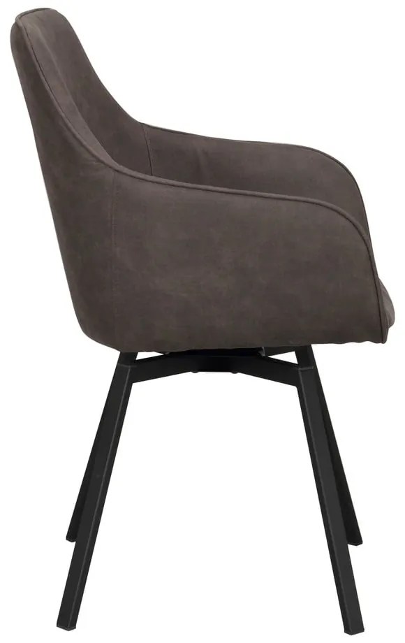 Sivé čalúnené jedálenské kreslá v súprave 2 ks Alison – Rowico