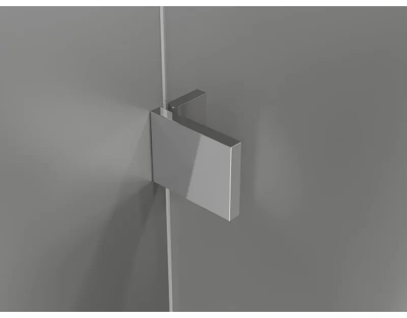 Mexen Lunar, výklopný sprchový kút ľavý 100 x 80 cm, 8mm číre sklo, chrómový profil, 834-100-080-01-00-L