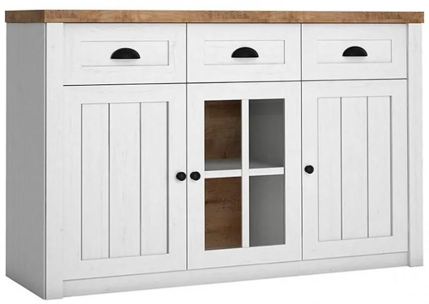 Komoda Prowansja K3S borovica andersen/dub lefkas