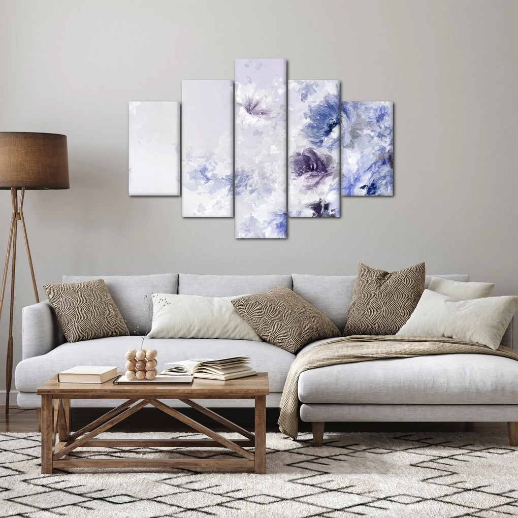 Obraz - Kvety, textúrovaná maľba (150x105 cm)
