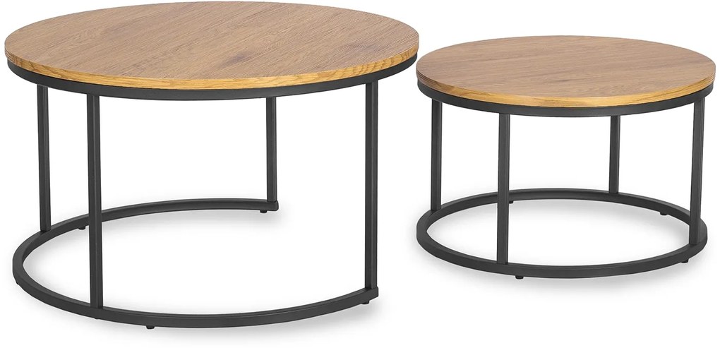 PROXIMA.store - Set konferenčných stolíkov DELIA VEĽKOSŤ: MAXI