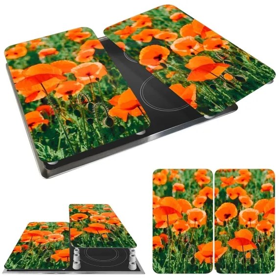 WENKO 2521434500-Krycia doska ABDECKPLATTE - KVET/RASTLINA 30x52 cm pestrofarebná