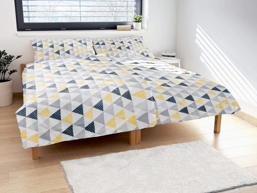 Polášek Bavlnené obliečky LENKA - Šedá | 140 x 200 cm / 70 x 90 cm