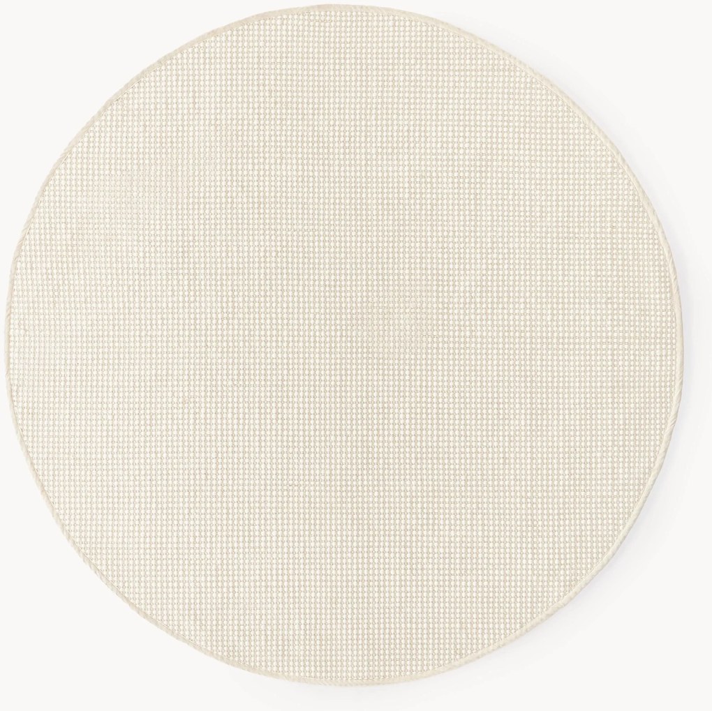 Okrúhly ručne tkaný vlnený koberec Amaro