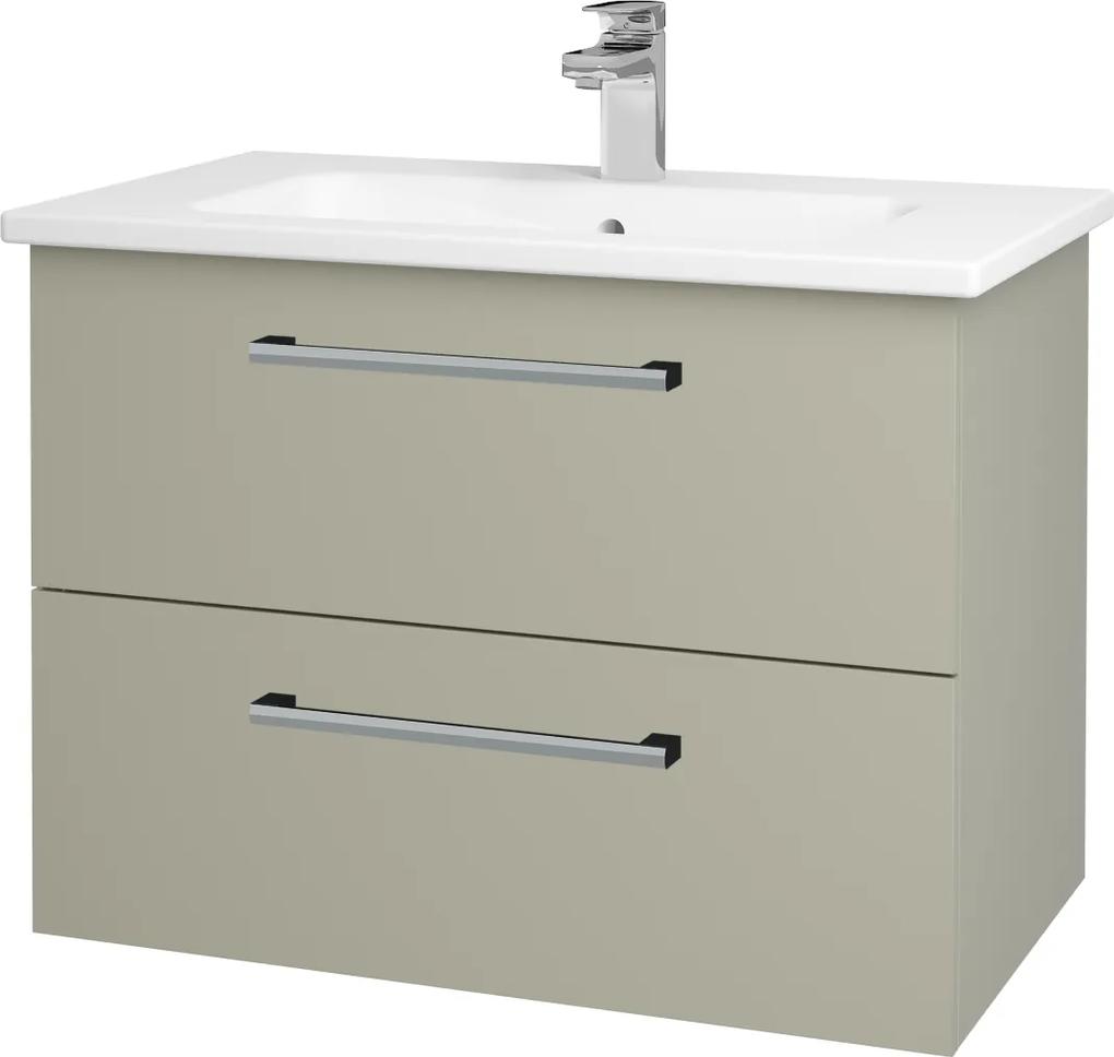 Dřevojas - Koupelnová skříň GIO SZZ2 80 - M05 Béžová mat / Úchytka T03 / M05 Béžová mat (202170C)