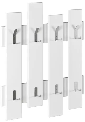 Nástenný vešiak WAVE 81x64 cm biela