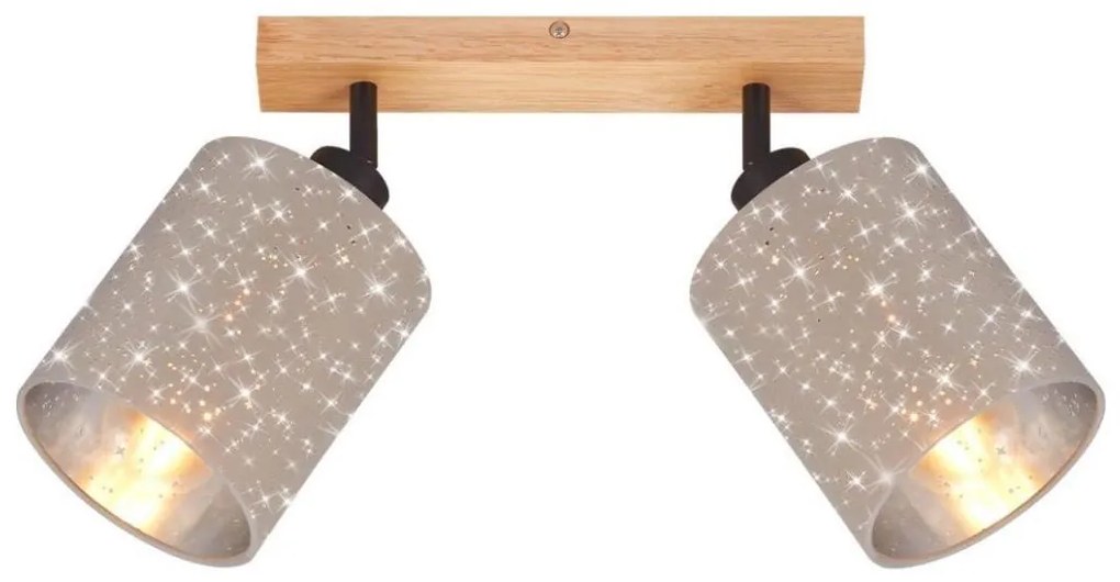 Briloner 2078-021 - Bodové svietidlo SPOTLIGHT 2xE27/25W/230V béžová