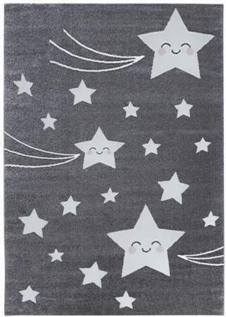 Koberce Breno Kusový koberec KIDS 610 Grey, sivá, viacfarebná,120 x 170 cm