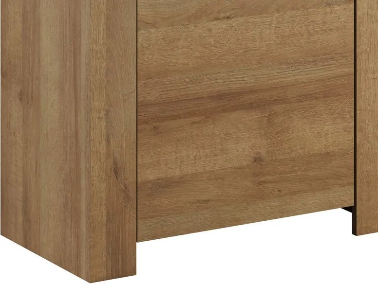 Vysoká vitrína Sky, dub riviera