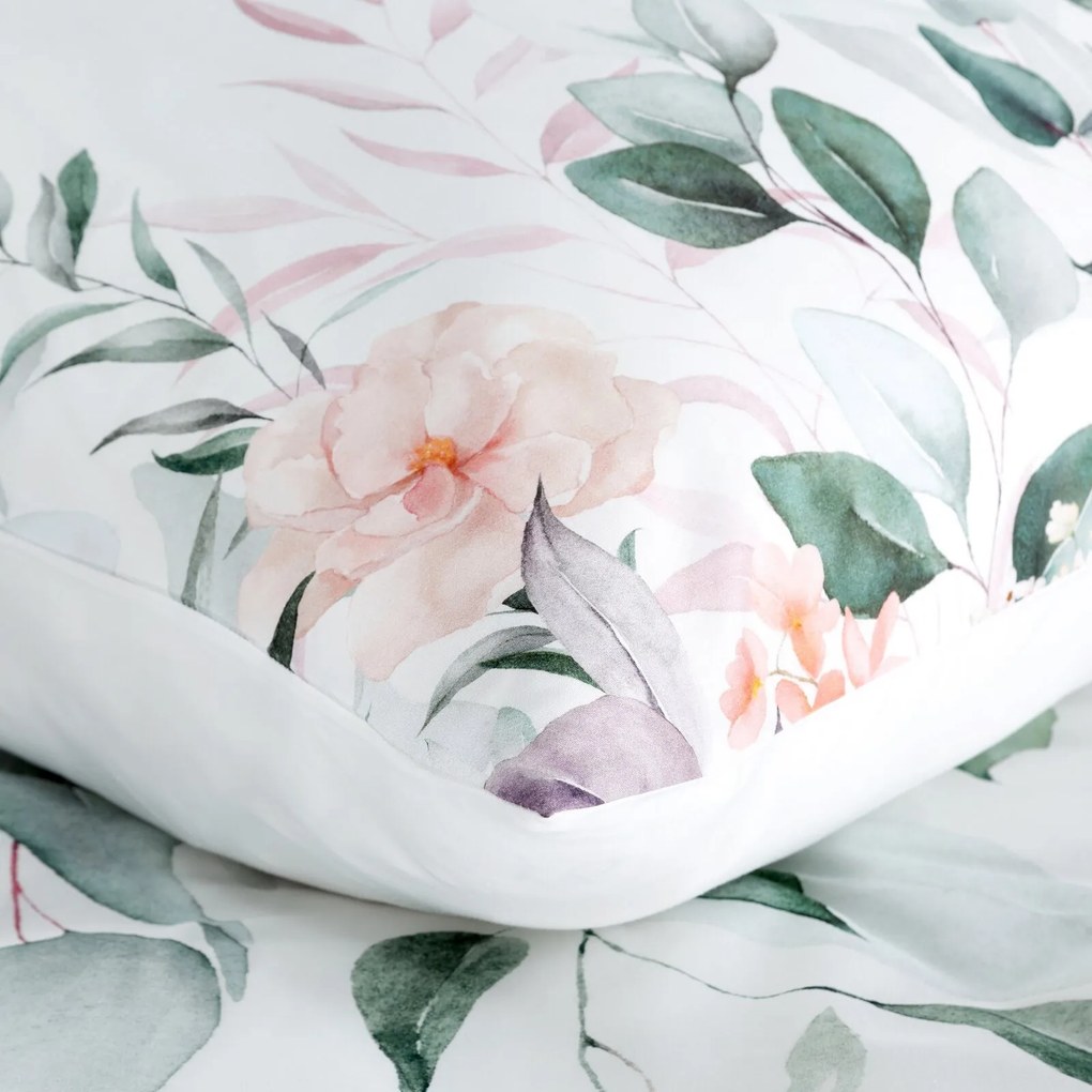MAKOSATÉNOVÉ OBLIEČKY JULIET 160X200 CM, 2 KS 70X80 CM VZOROVANÉ